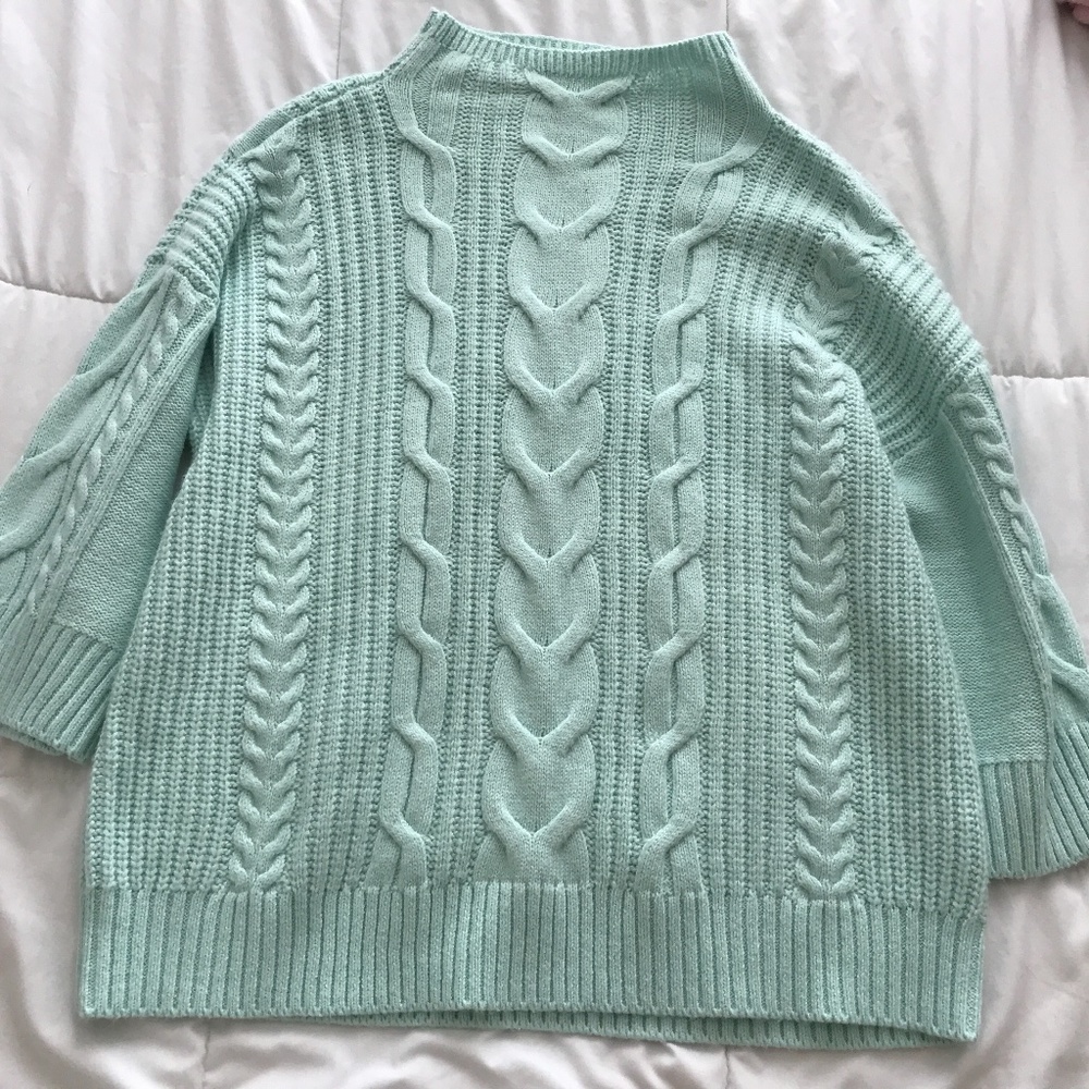 Teal knit sweater NEVER WORN